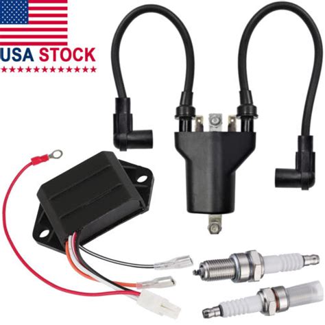 Ignition Coil Spark Plugs Ac Cdi Ignitor For Ezgo Golf Cart Cycle Gas