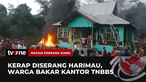 Konflik Manusia Harimau Berimbas Pembakaran Kantor Resort Suoh Tnbbs