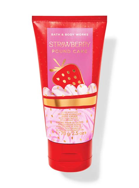 Strawberry Pound Cake Travel Size Ultimate Hydration Body Cream Bath