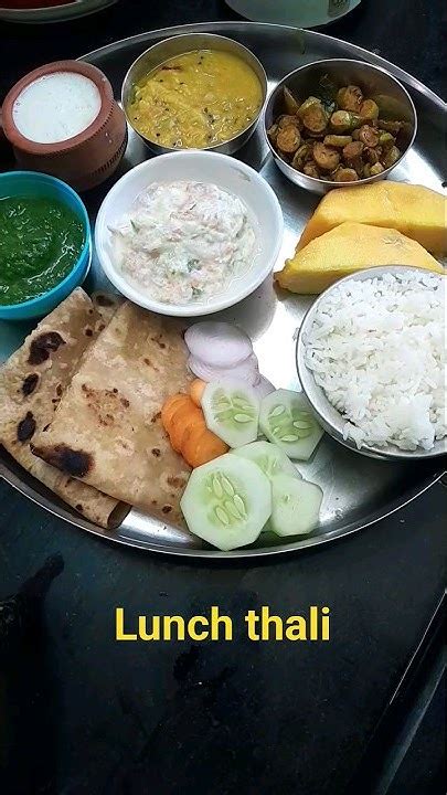 Youtubeshorts 😋desi Lunch Thali Ideas Songlunch For Husband