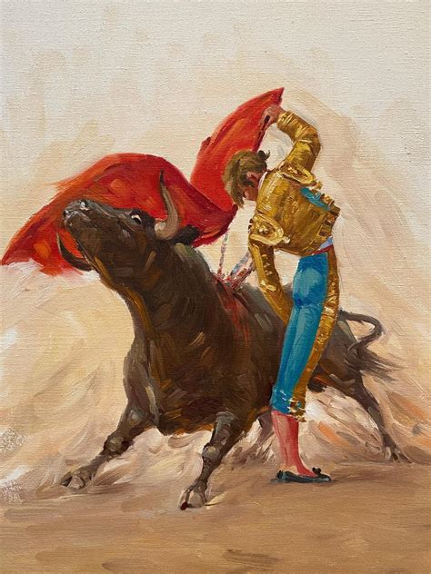 Spanish Bullfighting Painting