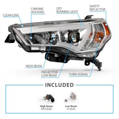 Toyota 4Runner 2014 2022 LED DRL Projector Headlights A132D7F4101