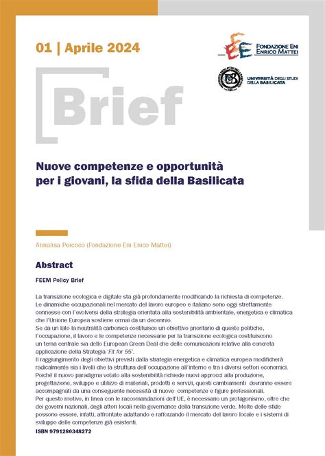 Nuove Competenze E Opportunit Per I Giovani La Sfida Della Basilicata