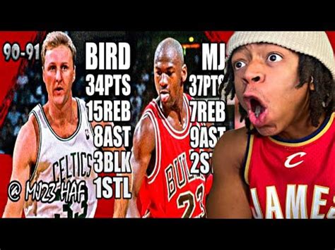 Lebron Fan Reacts To Michael Jordan Vs Larry Bird Highlights