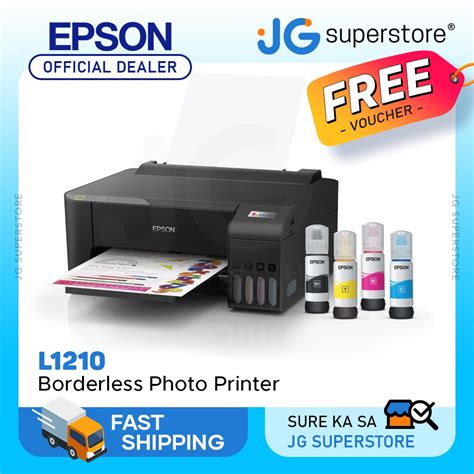 Epson Ecotank L1210 A4 Ink Tank Borderless Photo Printer W Usb Heat Free High Yield Ink