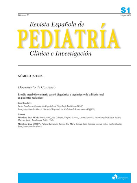 PDF Documento de Consenso Estudio metabólico urinario para el