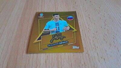 Topps Euro EM 2024 Germany Sticker Benjamin Sesko Gold Starplayer SVN