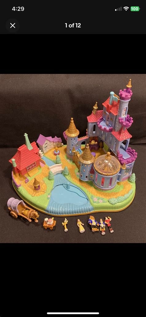 Polly Pocket Disney Bluebird Beauty and the Beast Magical Castle Vtg ...