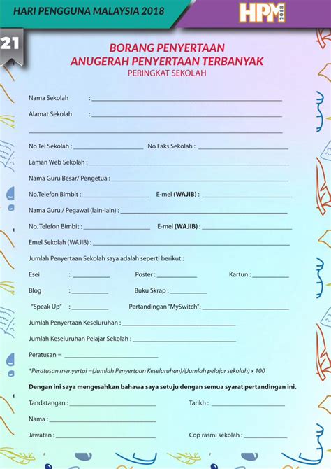 PDF BORANG PENYERTAAN ANUGERAH PENGGUNA MALAYSIA 2018 2018 BORANG