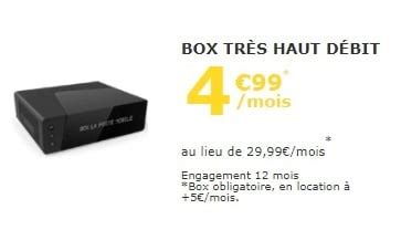 La Poste Mobile la box très haut débit toujours en promotion à