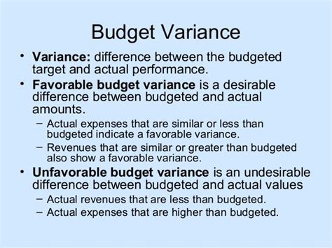 Nursing Unit Budget Variance