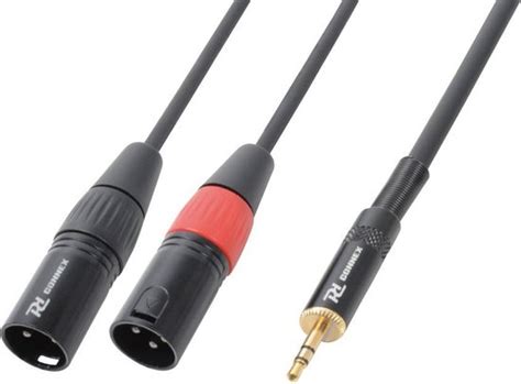 PD Connex Kabel 2x XLR Male 3 5mm Stereo 6m Bol