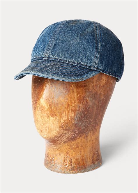 Indigo Denim Cap For Men Ralph Lauren® Uk