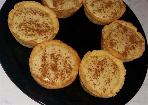 Recipe of Quick Traditional mini milk tarts | Tameletjie Resep