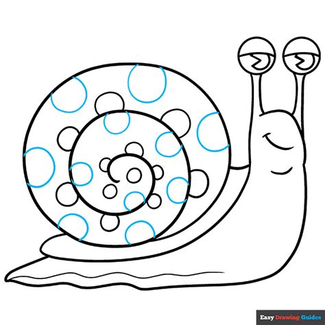 How To Draw A Cartoon Snail Really Easy Drawing Tutorial