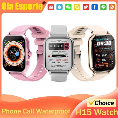 Ola Esporte Reloj Inteligente H15 Para Hombre Y Mujer Accesorio De