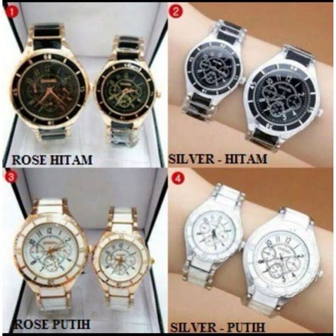 Jual Wbs Free Baterai Jam Tangan Couple Pria Wanita Rantai Chrono