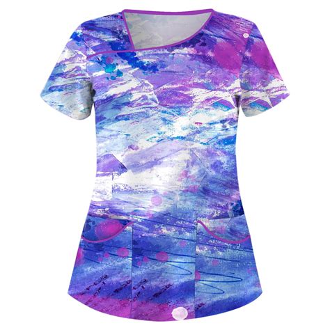 Nurse Uniform Women Floral Pattern Uniforme De Enf... – Vicedeal