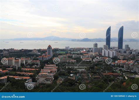 Xiamen Panoramic Scenery In Fujian Province China Stock Photo Image