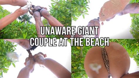 Watch Spy On Unaware Giant Couple At The Beach Lalo Cortez And