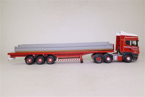 Corgi Classics Cc Scania Topline Flatbed Trailer Steel Load