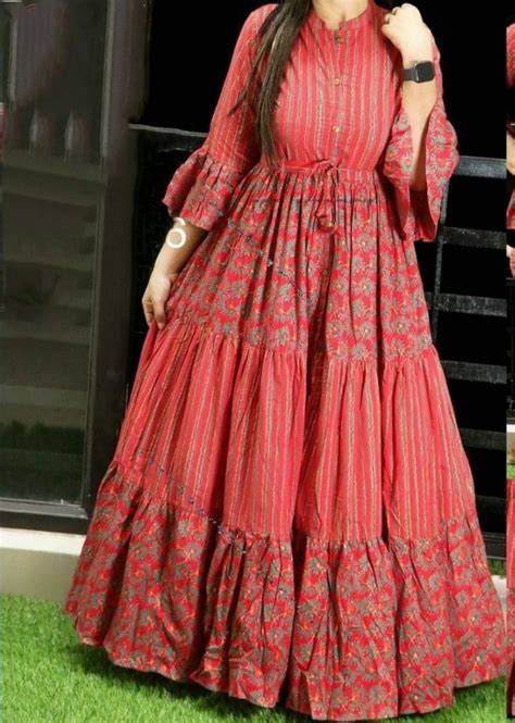 Exclusive New Cotton Long Cotton Gown With Digital Print