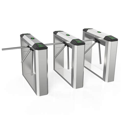 Semi Automatic Tripod Turnstile Rfid Access Control System Arm Drop