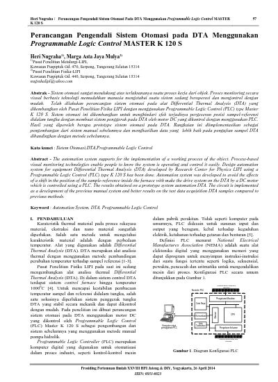 Perancangan Pengendali Sistem Otomasi Pada Dta Menggunakan Programmable