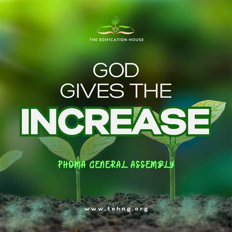 God Gives The Increase Teh