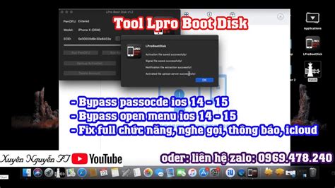 Tool Lpro Boot Disk Bypass Passcode Ios Kh Ng C N Jailbreak Iphone