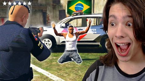 Jogando Gta Como Um Policial Do Brasil Incr Vel Youtube