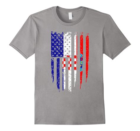 Croatian American Croatia & America Flag T-Shirt-Art – Artvinatee