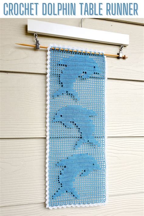 Dolphin Table Runner Handmadebyraine Crochet Table Runner Pattern