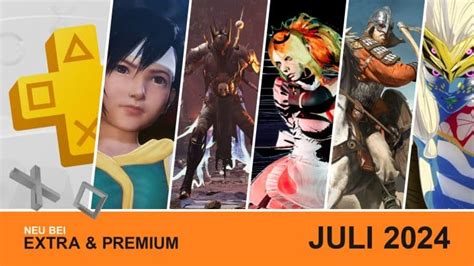 PS Plus Extra Premium Juli Spiele für PS5 und PS4 freigeschaltet