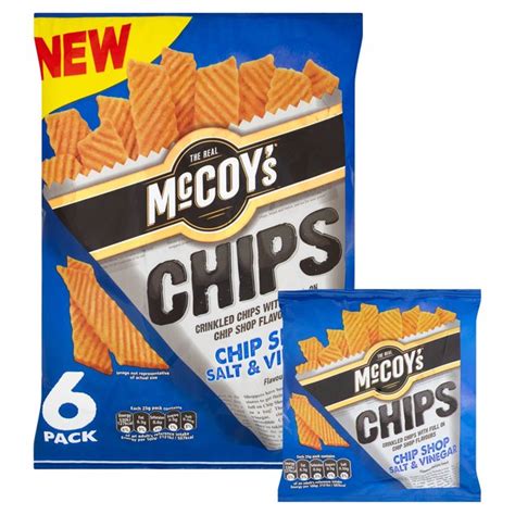 McCoy's Chip Shop Salt & Vinegar Multipack 6 x 25g from Ocado