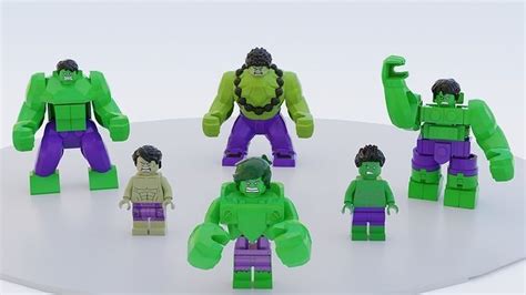 Lego Hulk Mini Pack 3d Model Cgtrader