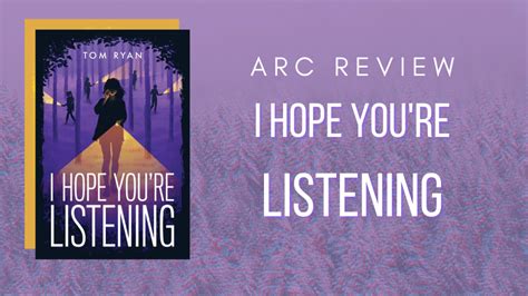 Arc Review I Hope Youre Listening Fiction Fixer