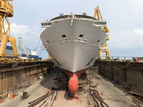 Royal Caribbean Cruise Ship Enters Dry Dock For Monster Renovation