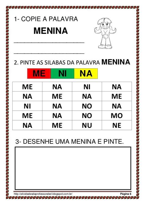 Método 28 Palavras Método Das 28 Palavras Palavras Atividades Alfabetização E Letramento