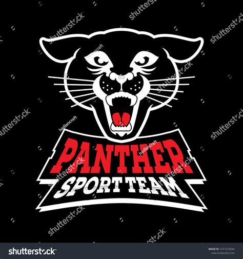 Black Panther Sport Team Logo Simple Vector De Stock Libre De