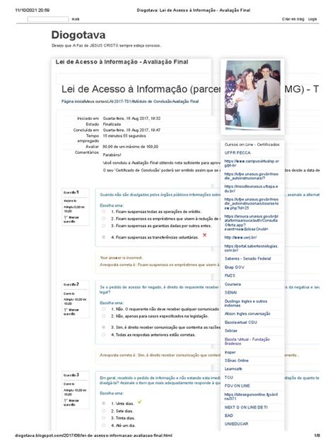 Questões Lei De Acesso A Informação