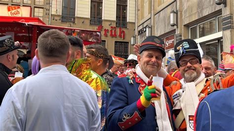 Traditionelle Sessionser Ffnung Brauhaus Fr H Am Dom In K Ln