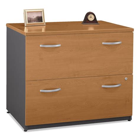 2 Drawers Lateral Lockable Filing Cabinet Cherry