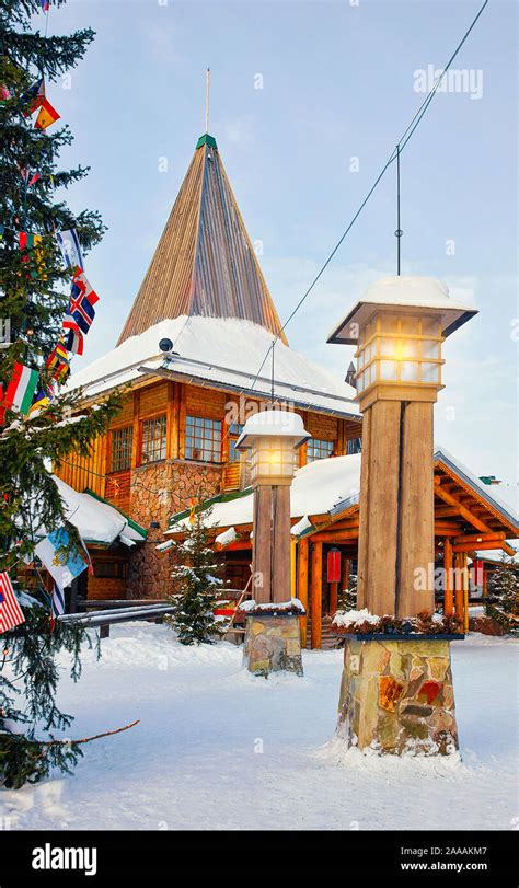 Santa Claus Office at Santa Village in Finnish Lapland new Stock Photo ...