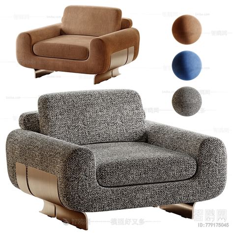 Modern Single Sofa 3d Model Download Model Id779175045 1miba