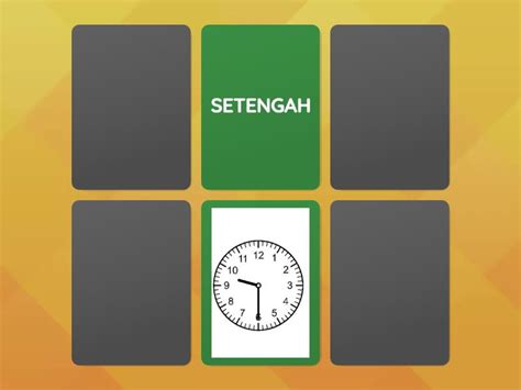 muka jam   matching pairs