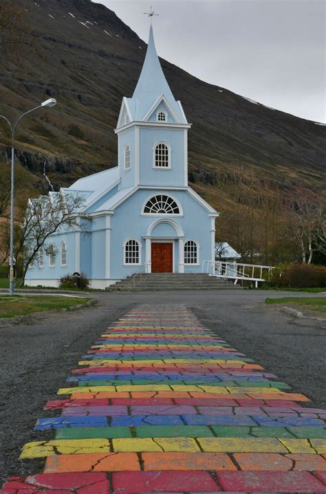 The blue church in seyðisfjörður Iceland Church architect Church