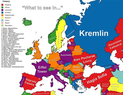 Most Visited Tourist Attraction Place In Every European Country R Europe