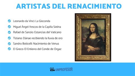 Autores De La Pintura Del RENACIMIENTO Y Sus OBRAS