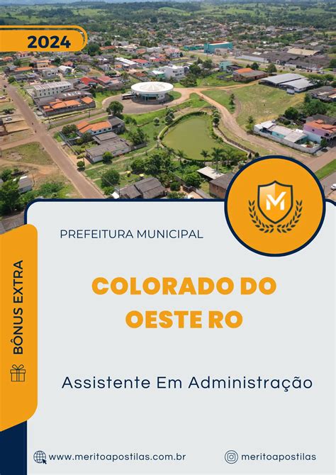 Apostila Assistente Em Administração Prefeitura de Colorado do Oeste RO